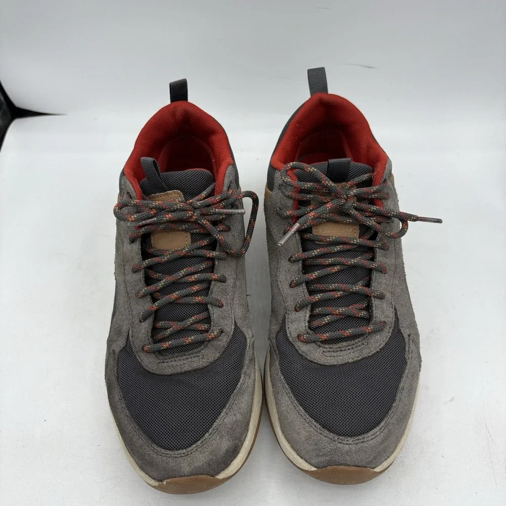 Columbia Hiking Shoes Mens Size 9.5 Pivot Mid Gray Camp Trail Leather